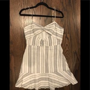 Striped cutout dress